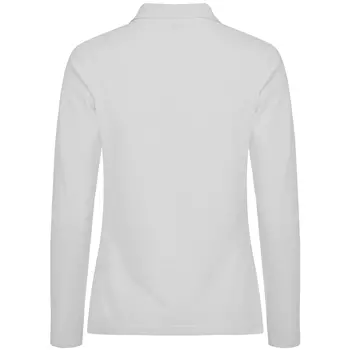Clique Manhatten  langärmliges damen Poloshirt, Weiß