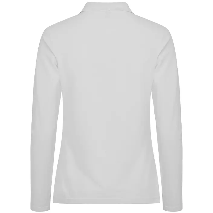 Clique Manhatten women's long-sleeved polo shirt, White, large image number 1