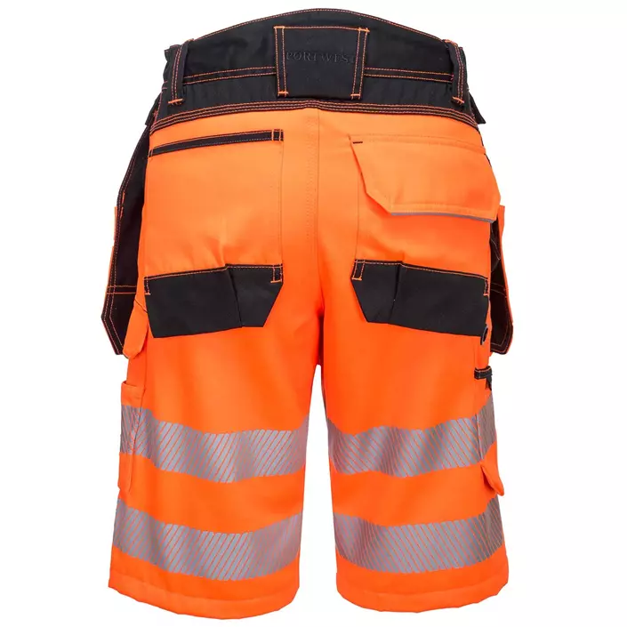 Portwest PW3 craftsmens shorts, Hi-Vis Orange/Black, large image number 1
