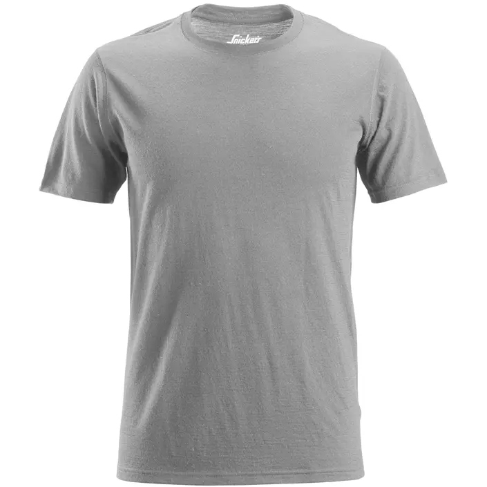 Snickers AllroundWork T-shirt 2527 med merinoull, Ljusgrå fläckig, large image number 0