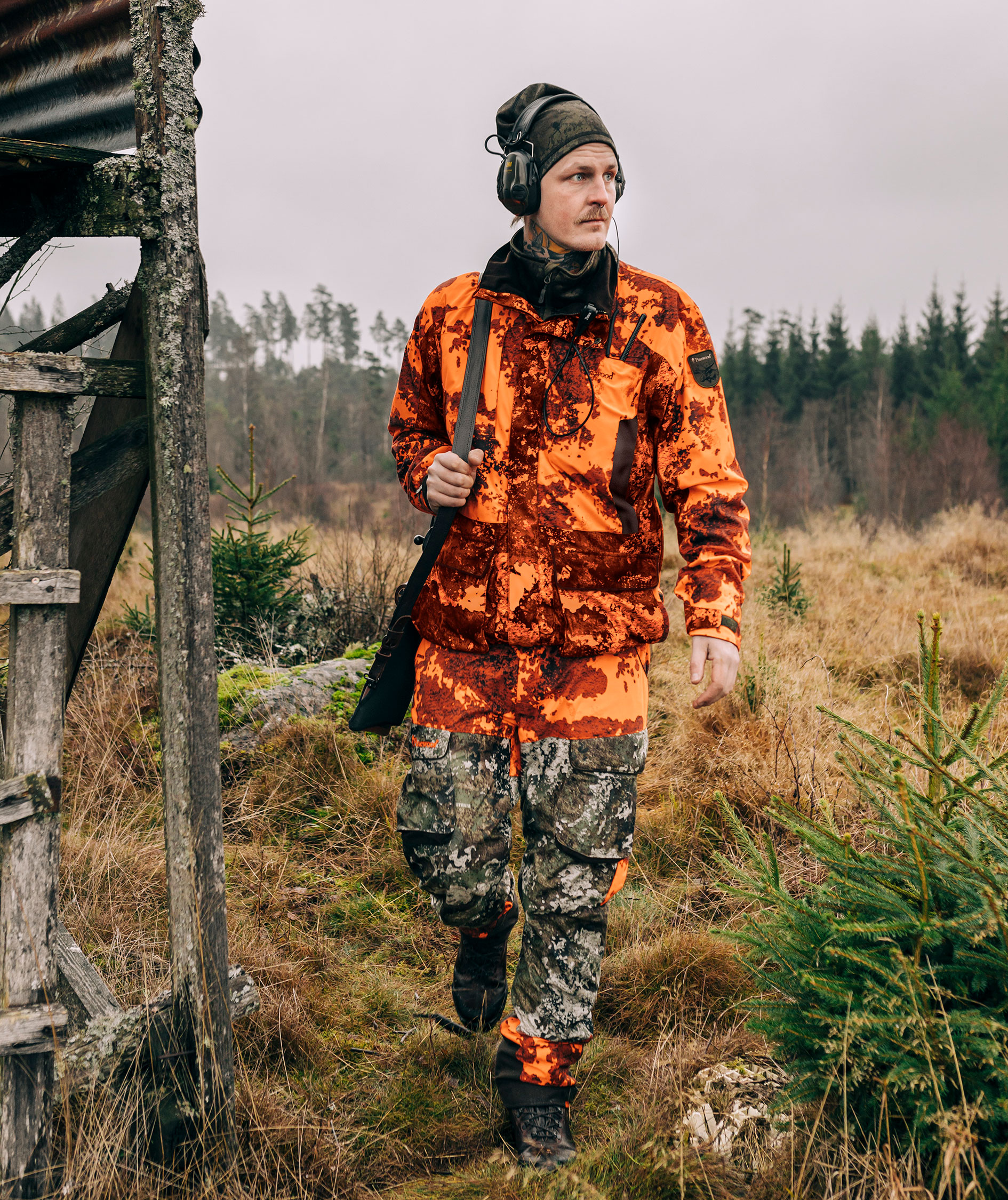 Pinewood&nbsp;Sm&aring;land Light Camou bukser, Strata/Strata blaze