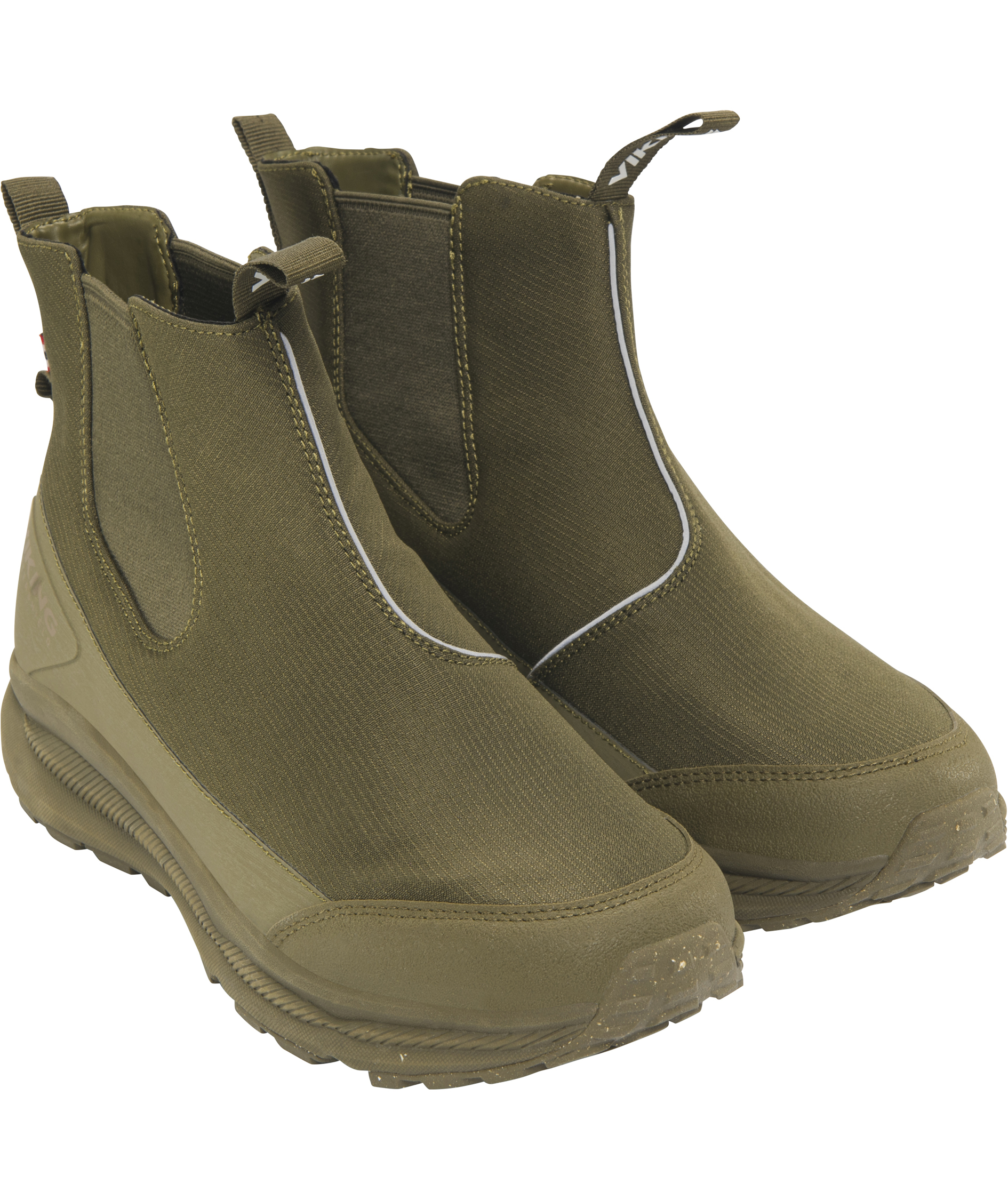 Viking City Chelsea Fleece WP women's boots, Olive, large image number 4