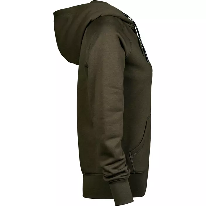 Tee Jays Fashion full zip dame hættetrøje, Mørk oliven, large image number 3