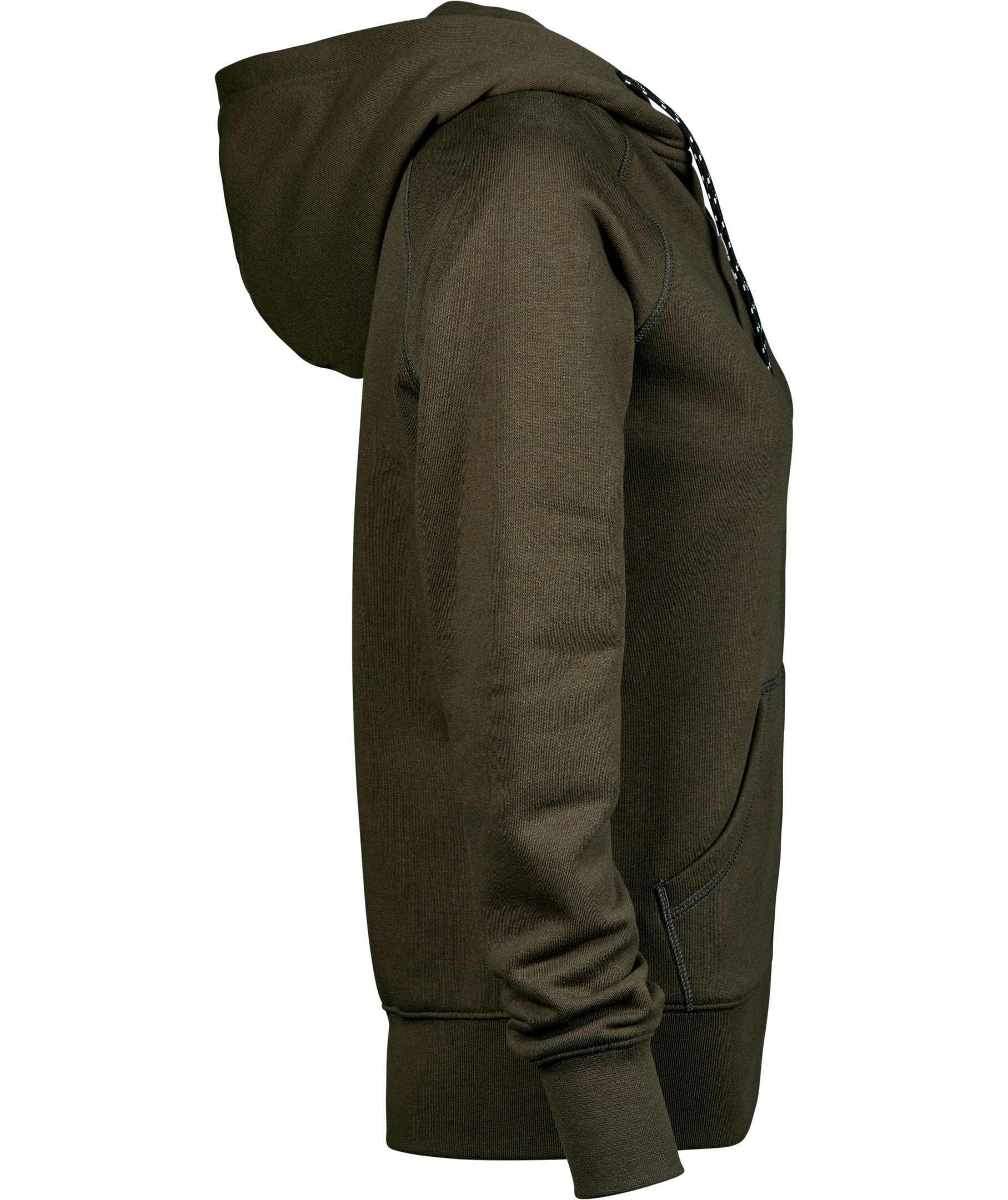 Tee Jays Fashion full zip dame h&aelig;ttetr&oslash;je, M&oslash;rk oliven, large image number 3