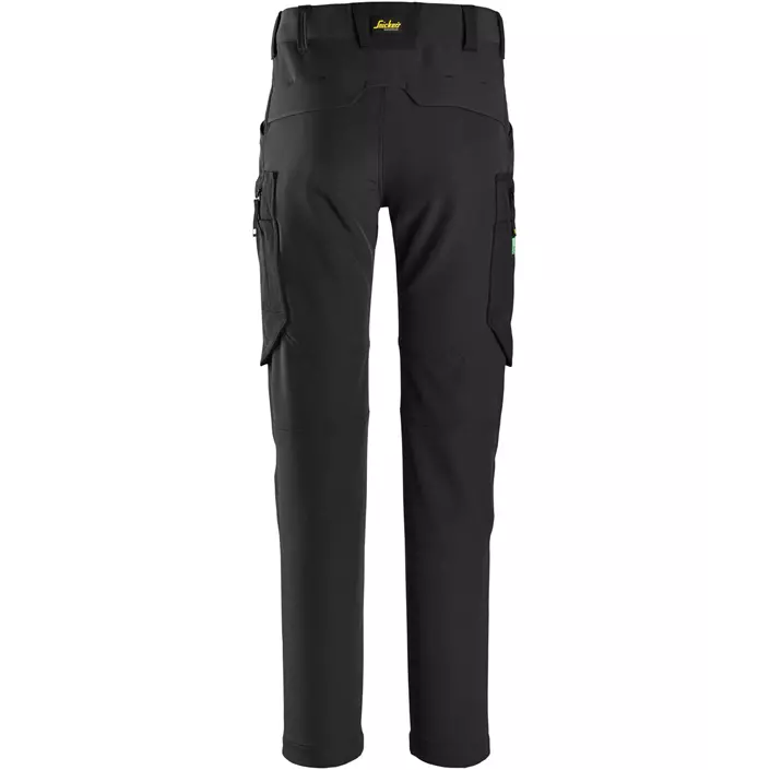 Snickers FlexiWork service trousers 6873 full stretch, Black/Black, large image number 3