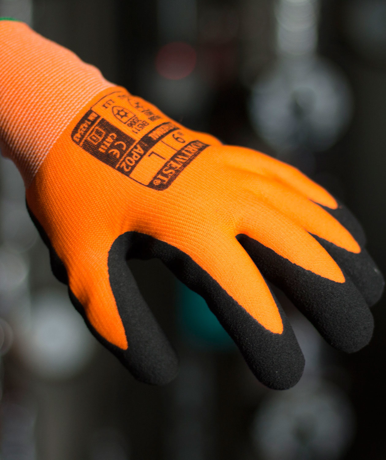 Portwest AP02 Thermo Pro Ultra fodrad arbetshandskar, Svart/Orange, large image number 1