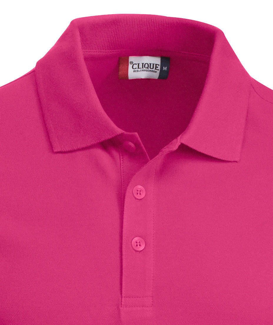 Clique Classic Lincoln polo T-Skjorte, Lys Cerise, large image number 1