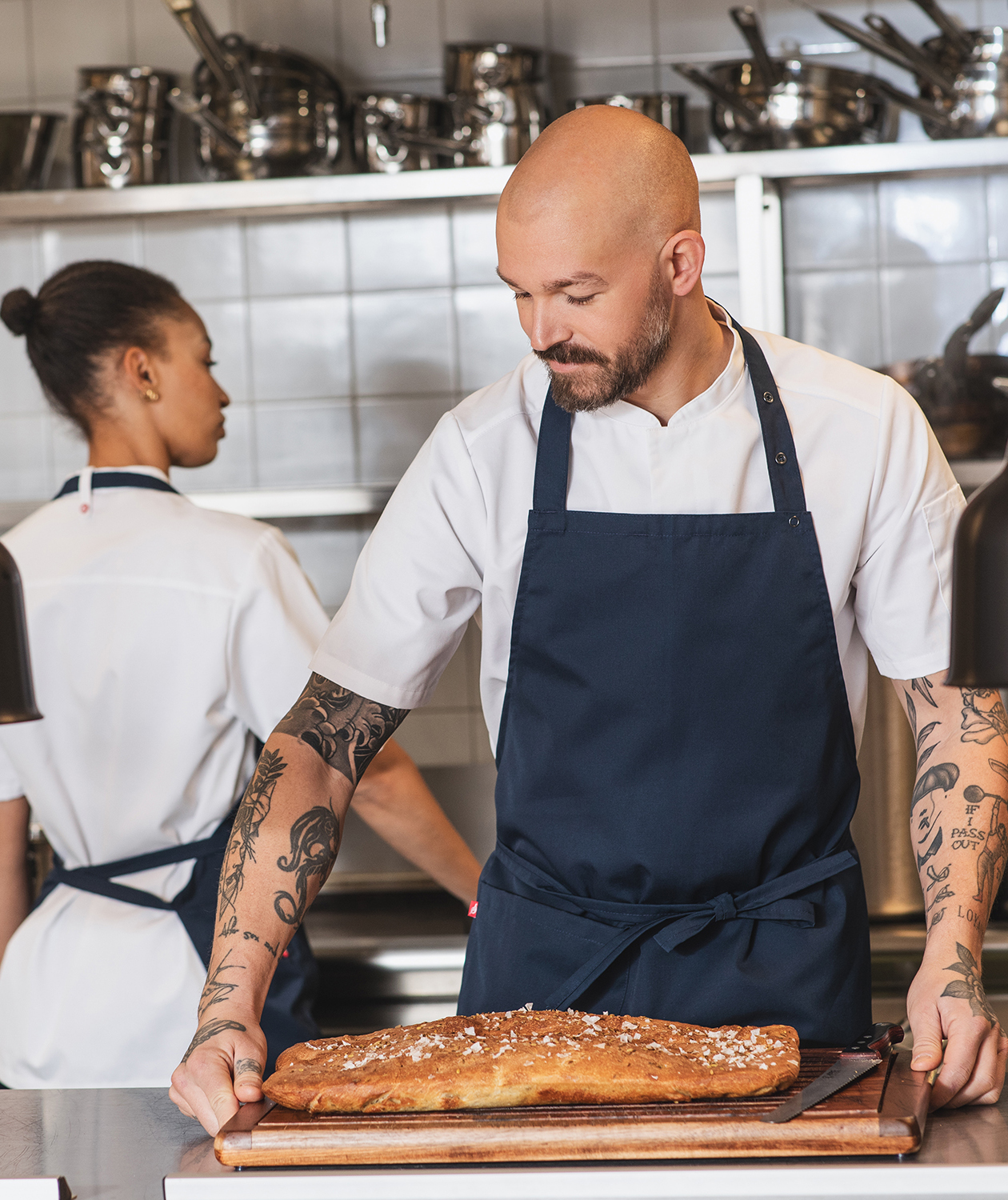 Segers 1097 short-sleeved chefs shirt