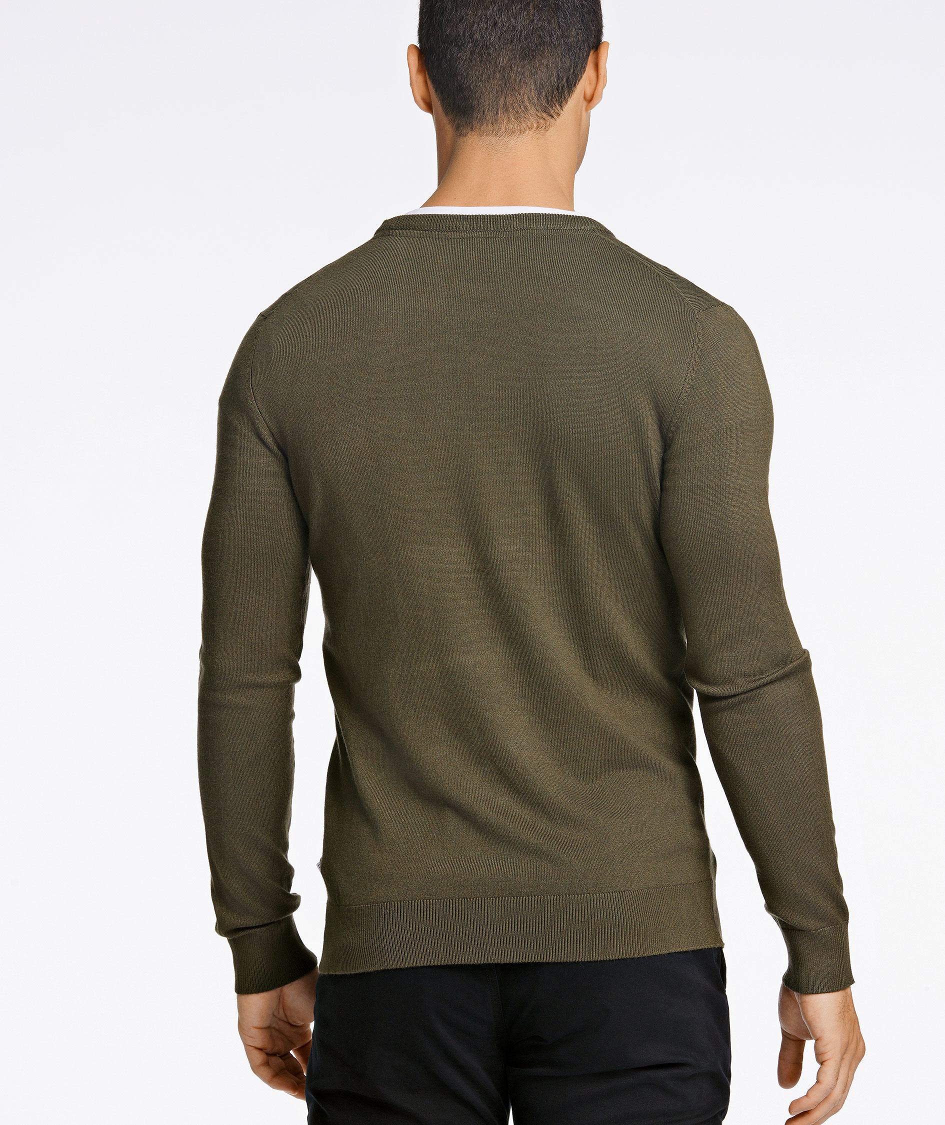 Lindbergh knitted pullover, Army Mel, large image number 8