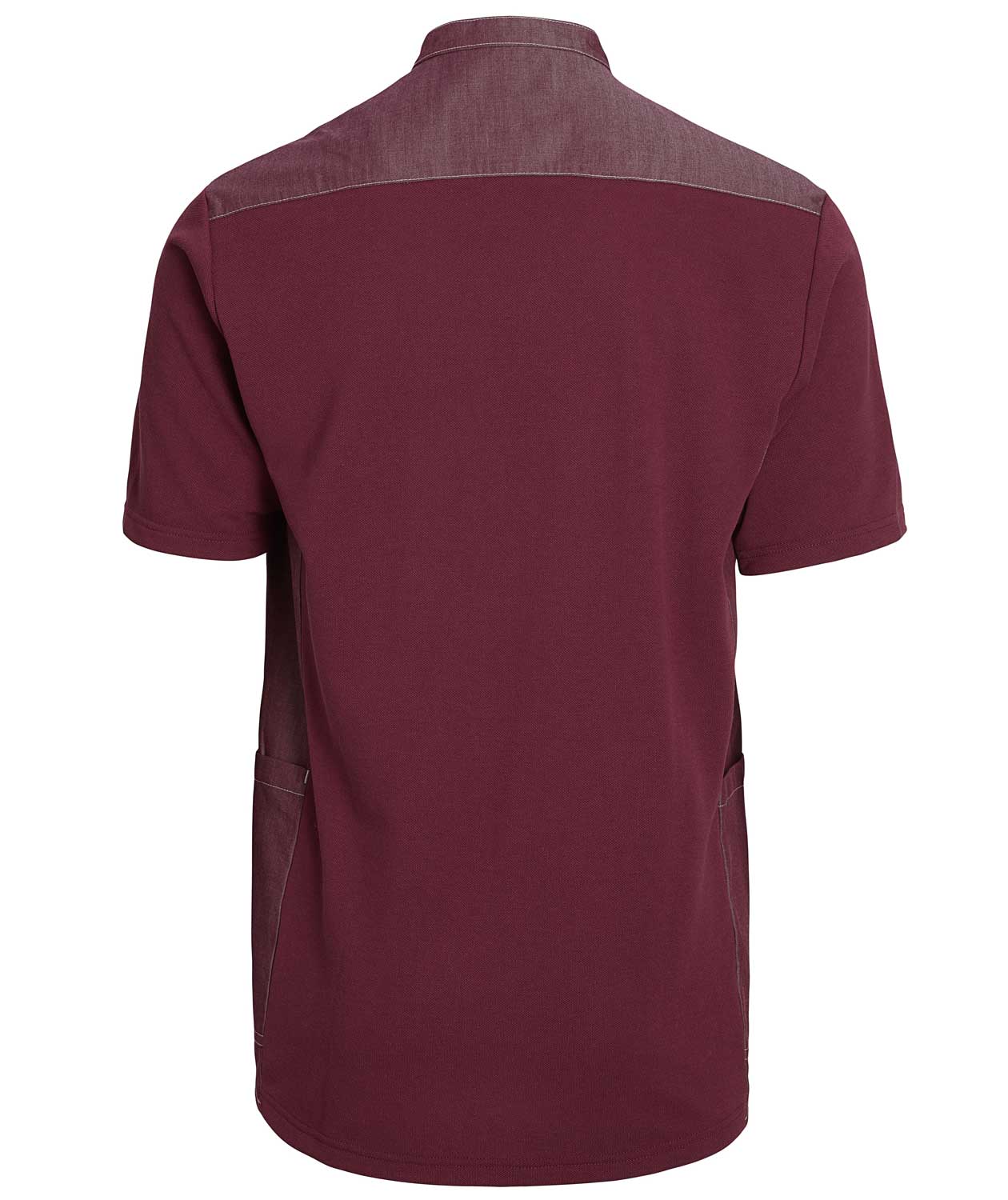 Kentaur short-sleeved pique shirt, Bordeaux, large image number 2