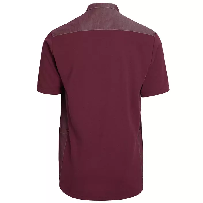 Kentaur short-sleeved pique shirt, Bordeaux, large image number 2