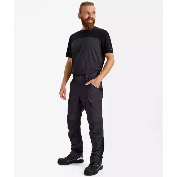 Engel Entire arbejdsbukser, Anthracite Grey, large image number 1
