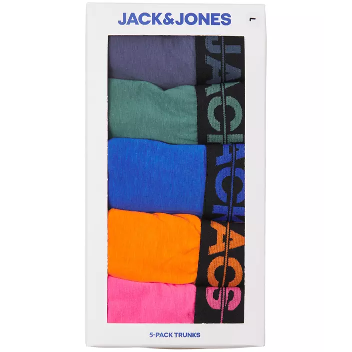Jack & Jones Plus JACSETH Solid 5er-Pack Boxershorts, Victoria Blue, large image number 6