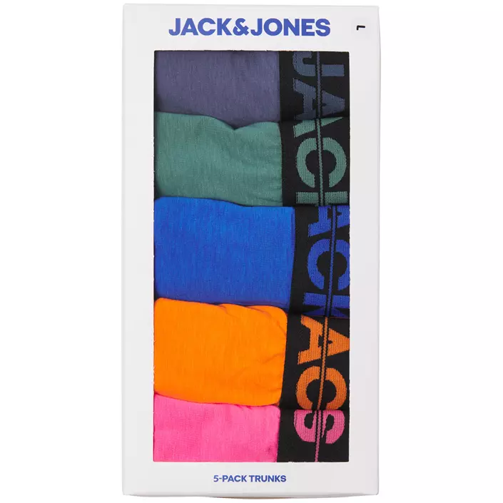 Jack & Jones Plus JACSETH Solid 5-pack boksershorts, Victoria Blue, large image number 6