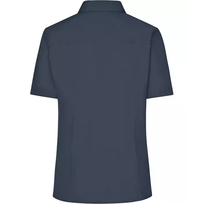 James & Nicholson kurzärmeliges Modern fit Damenhemd, Karbon Grau, large image number 1