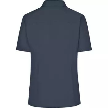 James & Nicholson women's short-sleeved Modern fit shirt, Carbon Grey
