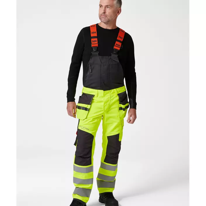 Helly Hansen Alna 2.0 bib and brace, Hi-vis yellow/charcoal, large image number 1