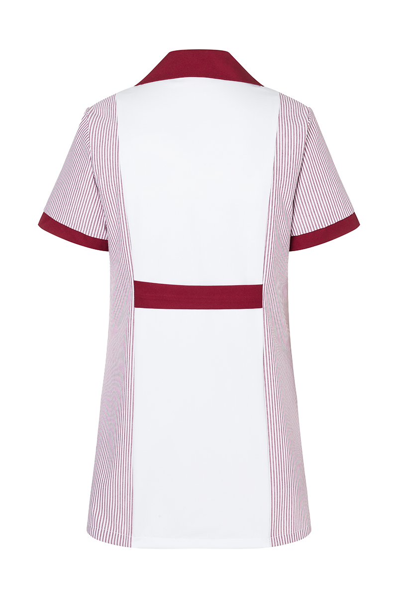 Karlowsky Penelope kurz&auml;rmeliger Damen-Tunika, White/bordeaux