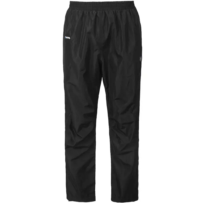 Lyngsøe lined rain trousers, Black, large image number 0