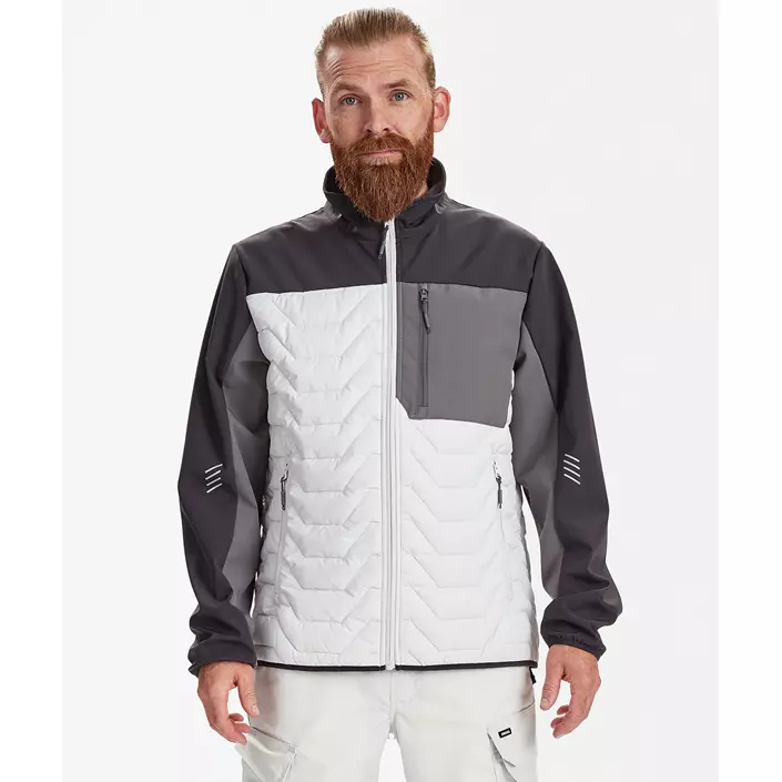 Engel Entire hybridjacka, Bone White/Anthracite Grey, large image number 1