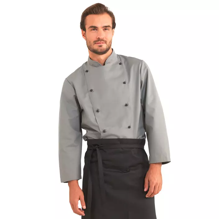 Kentaur chefs jacket without buttons, Graphite, large image number 1