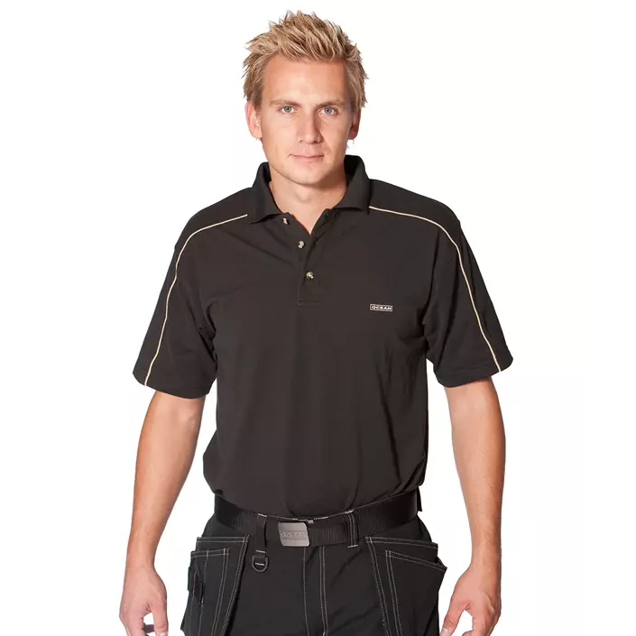 Ocean Thor polo shirt, Black, large image number 0