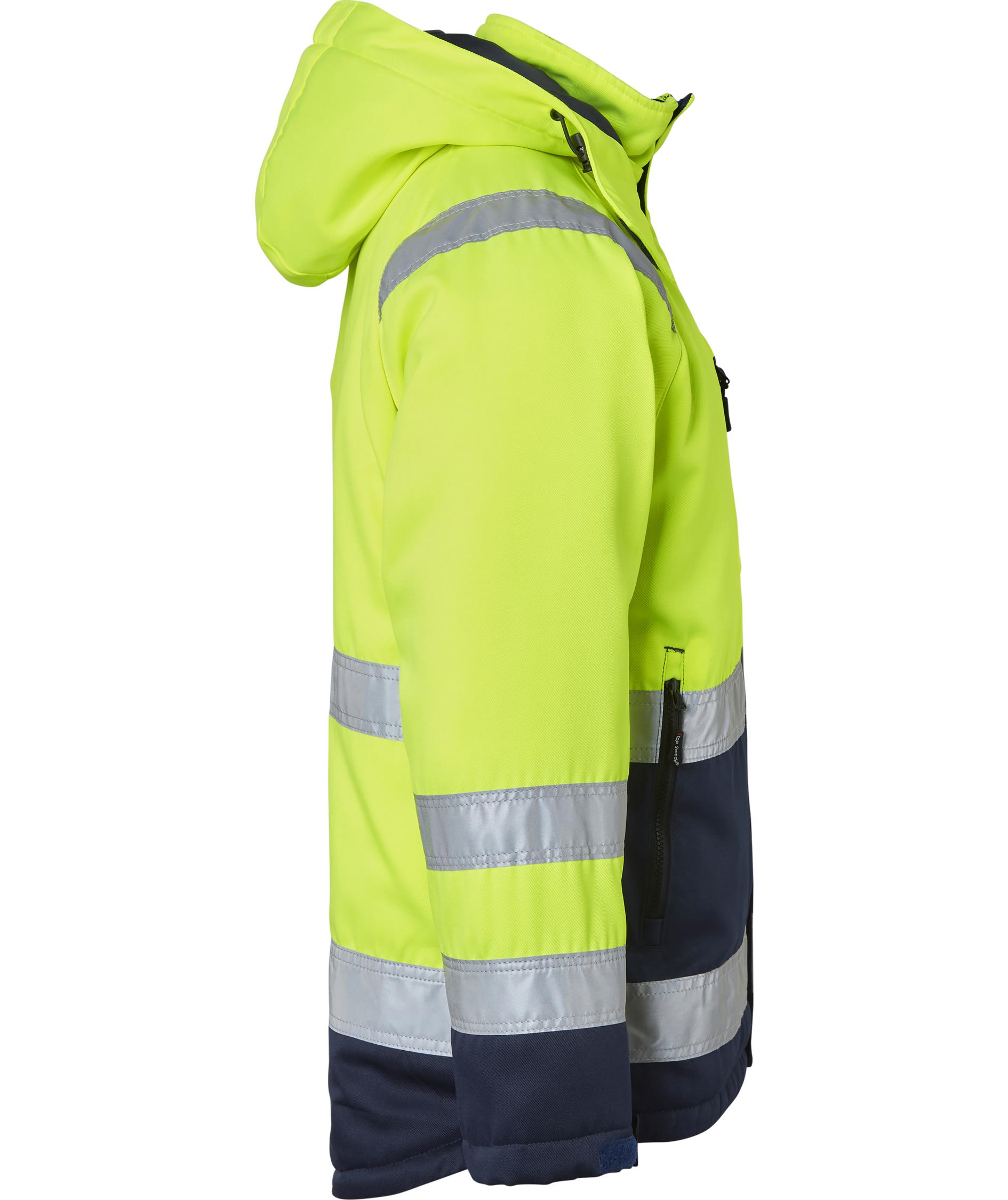Top Swede winter jacket 131, Hi-Vis Yellow/Navy, large image number 2