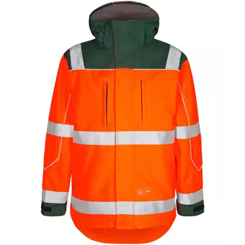 Engel Safety Shell Jacke, Hi-Vis Orange/Grün