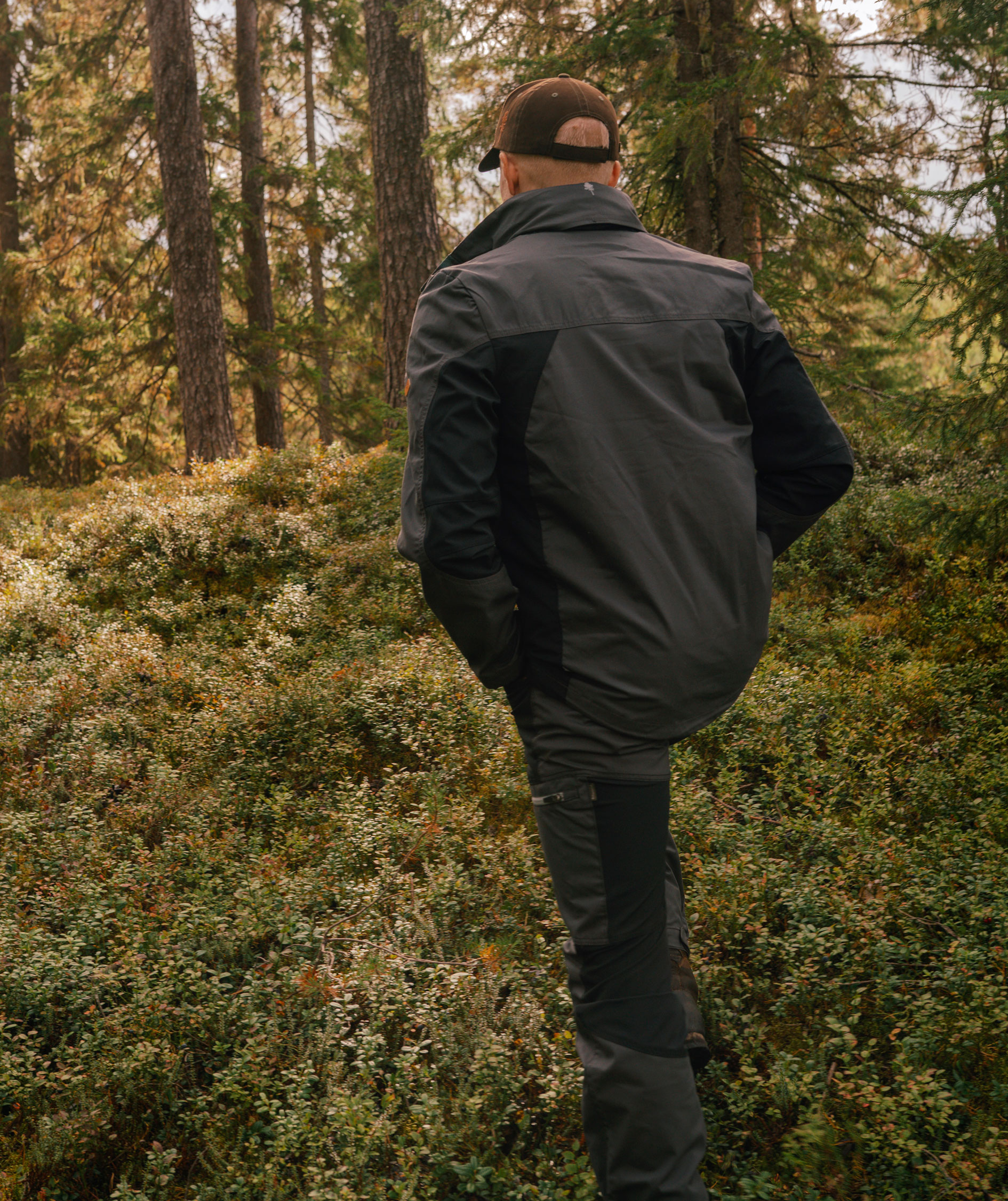 Pinewood Finnveden Trail Hybrid jakke, M&oslash;rk Antracit/Sort, large image number 3