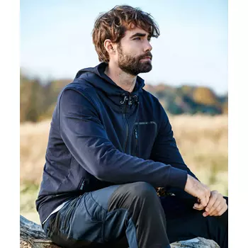 South West Madison hoodie med blixtlås, Navy