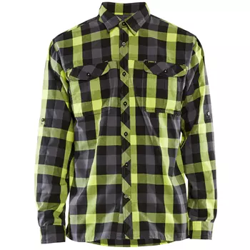 Blåkläder flanell skogsarbetare skjorta, Svart/Gul