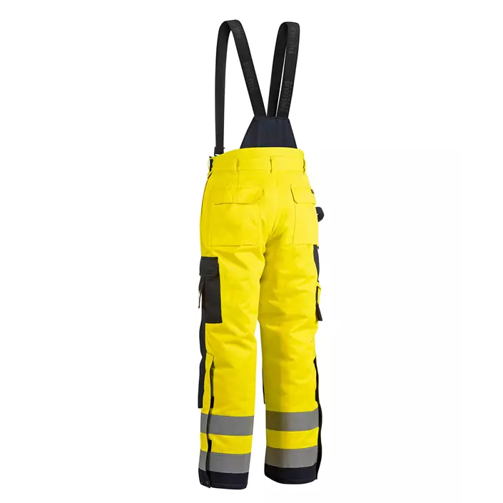 Blåkläder winter work trousers, Hi-vis Yellow/Marine, large image number 2