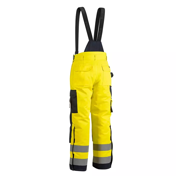 Blåkläder winter work trousers, Hi-vis Yellow/Marine, large image number 2