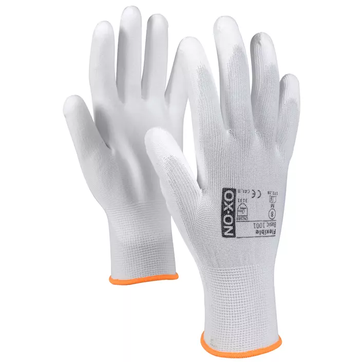 OX-ON Flexible Basic 1001 work gloves, White, large image number 0