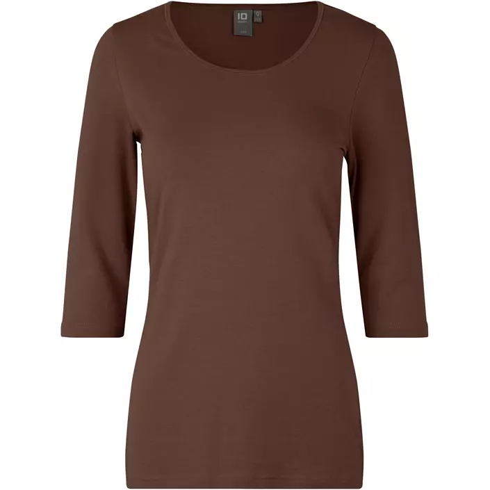 ID 3/4-Ärmliges Damen Stretch T-Shirt, Mocca, large image number 0