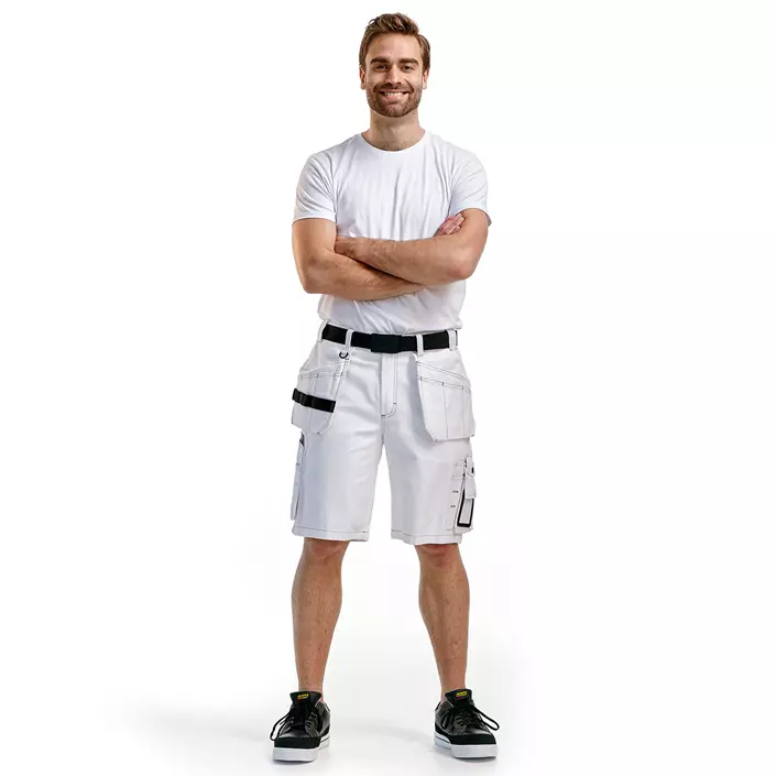 Blåkläder håndværkershorts, Hvid, large image number 1
