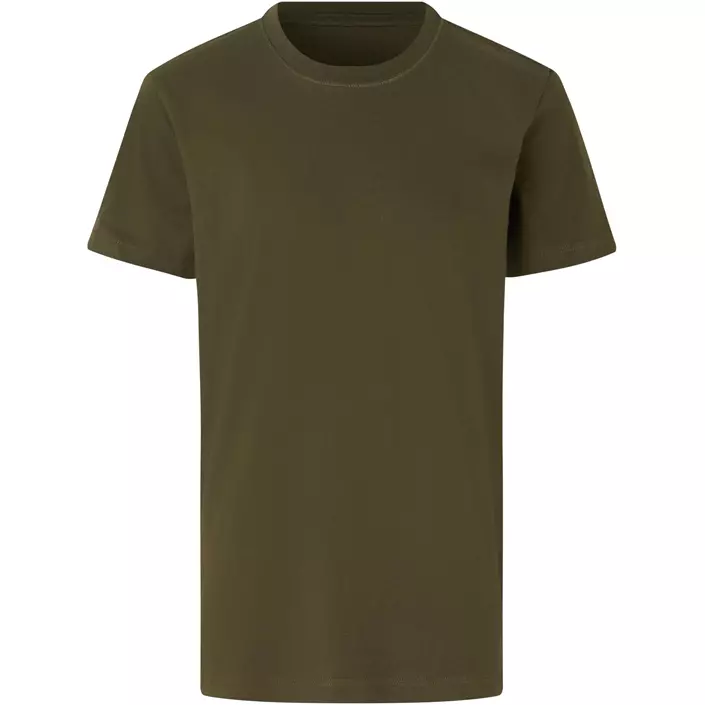 ID økologisk T-shirt til børn, Olivengrøn, large image number 0