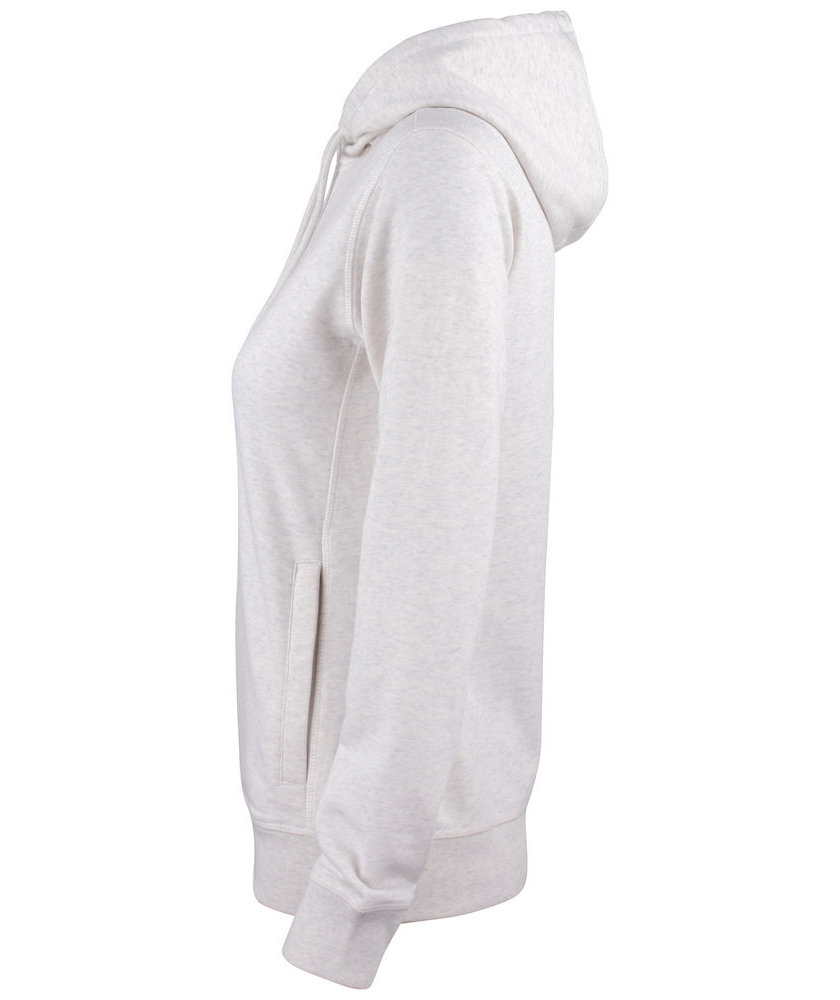 Clique Premium OC women's hoodie, Light grey mottled, large image number 7