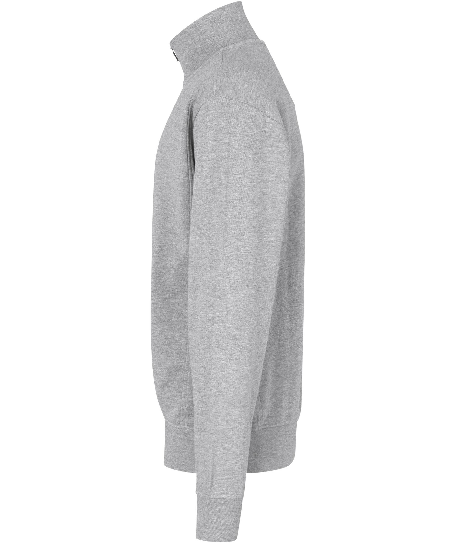 ID Sweatshirt with short zipper, Grey Melange, large image number 2