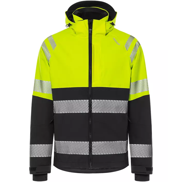 Fristads shell jacket 4690 GLS, Hi-vis Yellow/Black, large image number 0