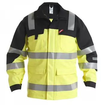 Engel Safety+ work jacket, Hi-vis Yellow/Black