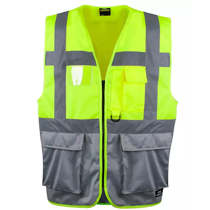 YOU Arvika safety vest, Safety yellow/grey, large image number 0