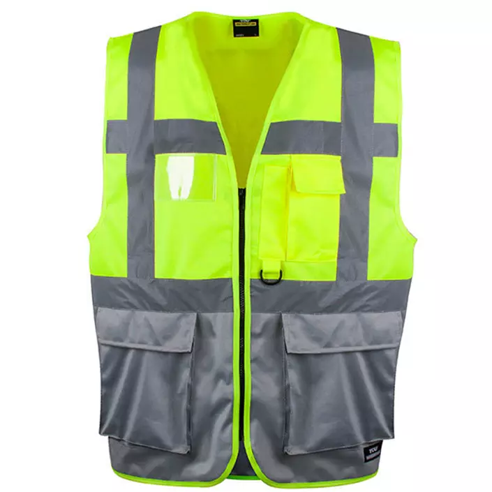 YOU Arvika safety vest, Safety yellow/grey, large image number 0