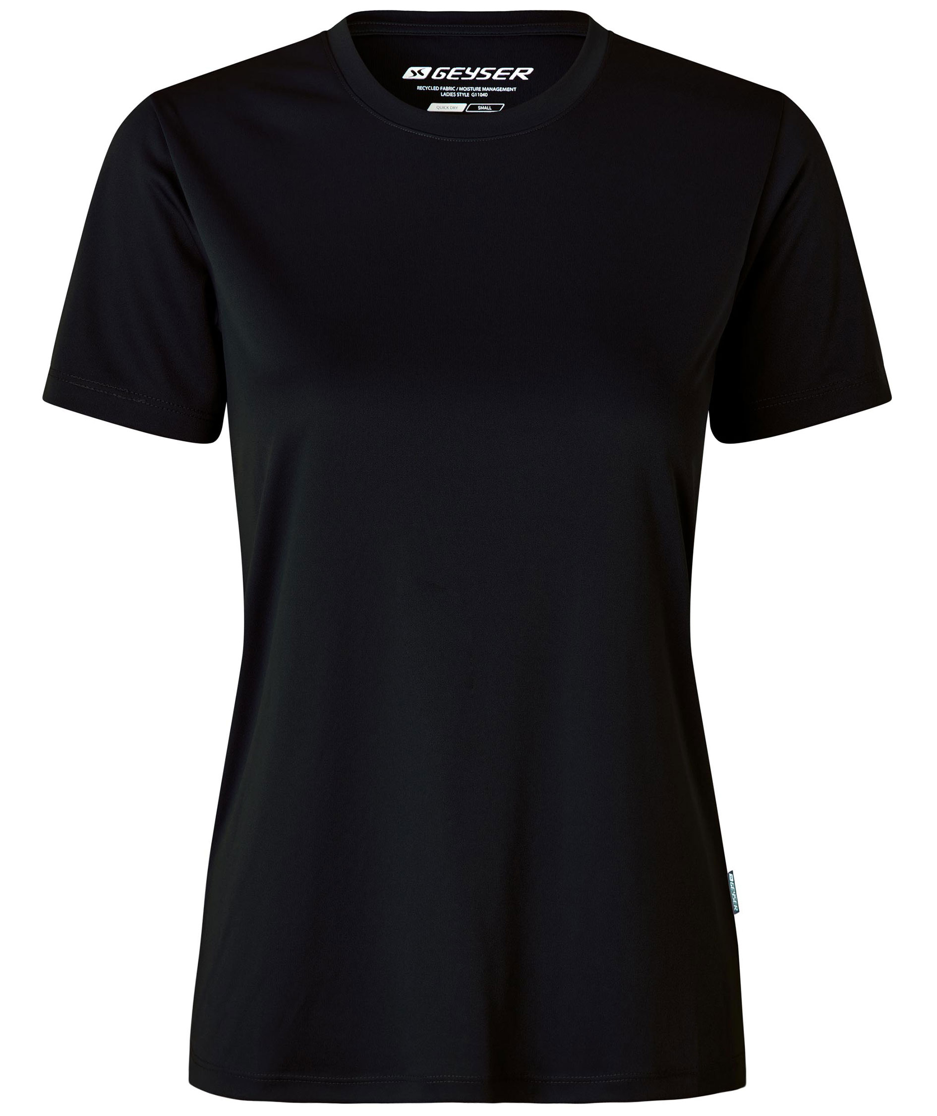 GEYSER&nbsp;Essential women's interlock T-shirt, Black, Black, swatch
