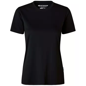 GEYSER Essential interlock dame T-shirt, Sort