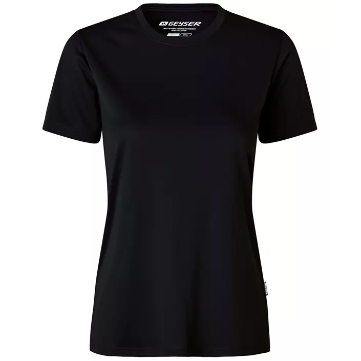 GEYSER Essential women's interlock T-shirt, Black, large image number 0