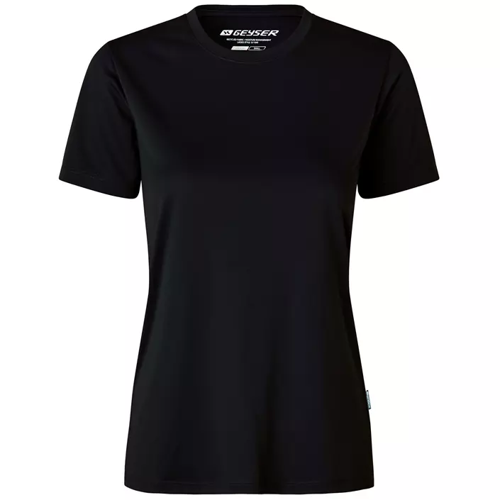 GEYSER Essential interlock dame T-skjorte, Svart, large image number 0