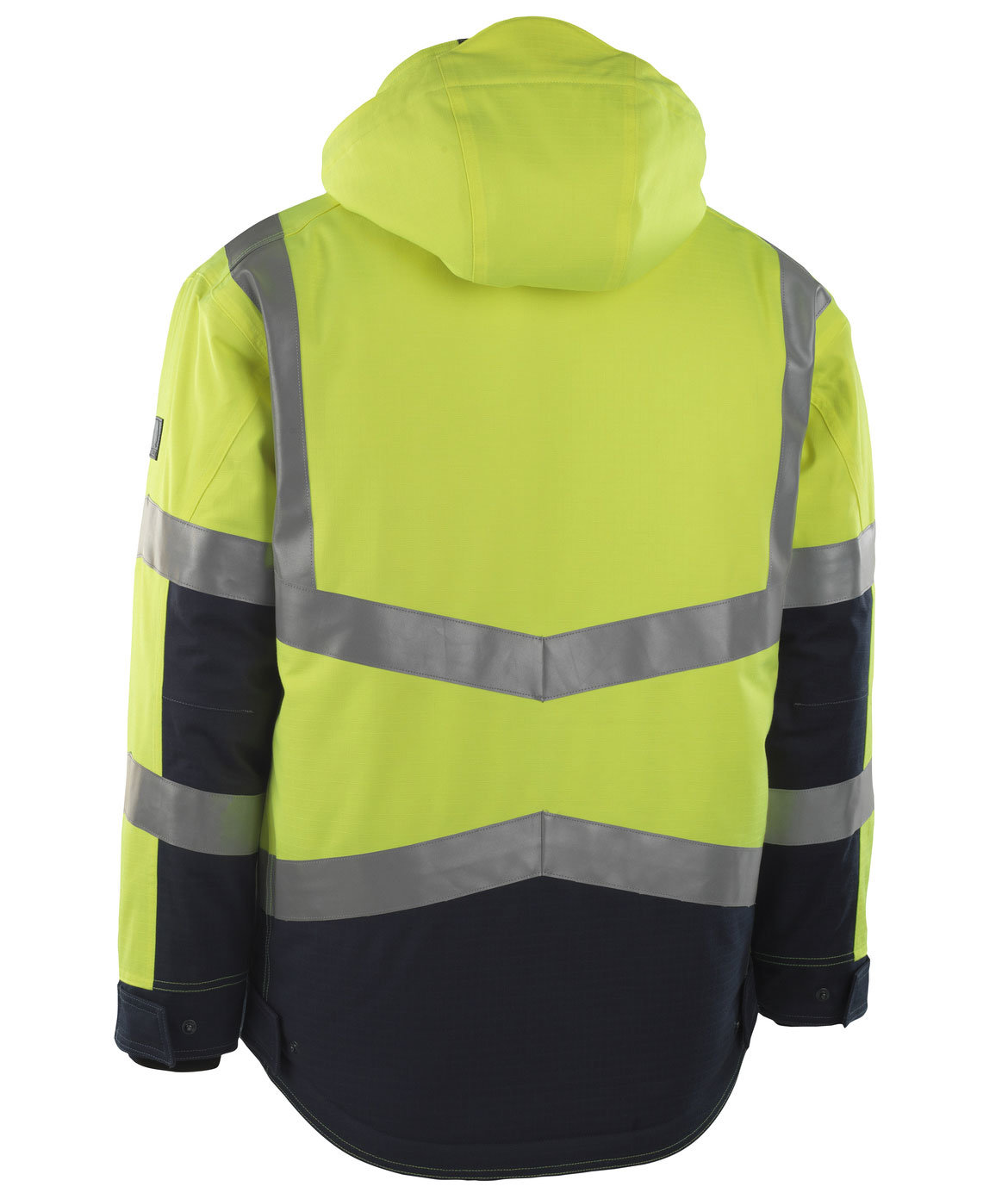 Mascot Multisafe Emmen vinterjakke, Hi-Vis Gul/M&oslash;rk Marine, large image number 2
