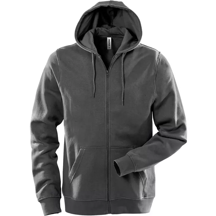 Fristads Acode hoodie with zipper, Dark Grey, large image number 0