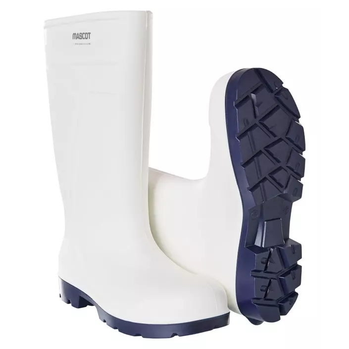 Mascot Cover PU safety rubber boots S4, White, large image number 0